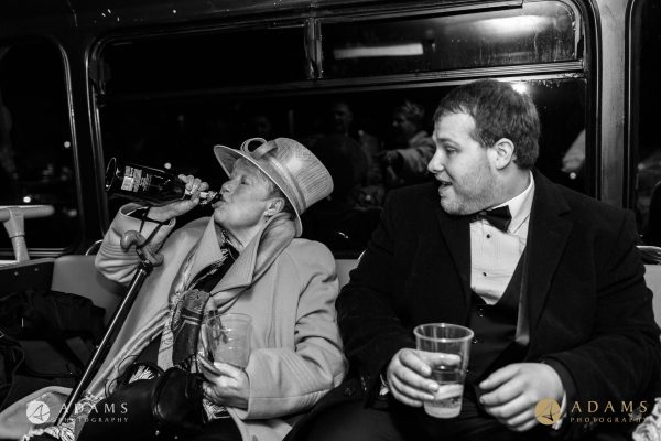 Documentary Wedding Photography on London Routemaster Bus