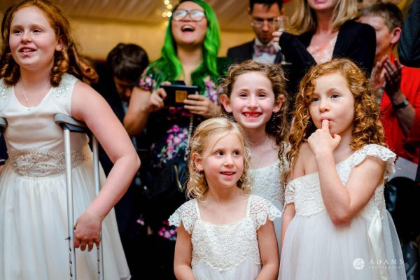 kids at the part