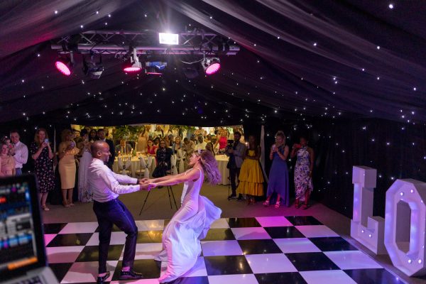 First dance twists at Wedding in Cambridgeshire